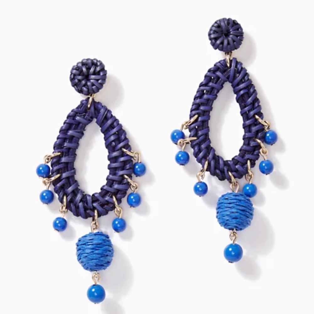 Lilly Pulitzer Raffia Earrings